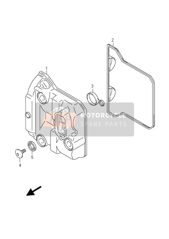 Suzuki AN400(A)(ZA) BURGMAN 2009 Le couvre-culasse pour un 2009 Suzuki AN400(A)(ZA) BURGMAN